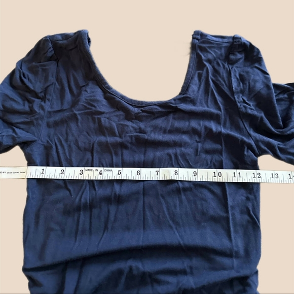 Tart Maternity Short Sleeve Scoop Neck Ruched Dress - Picture 6 of 8